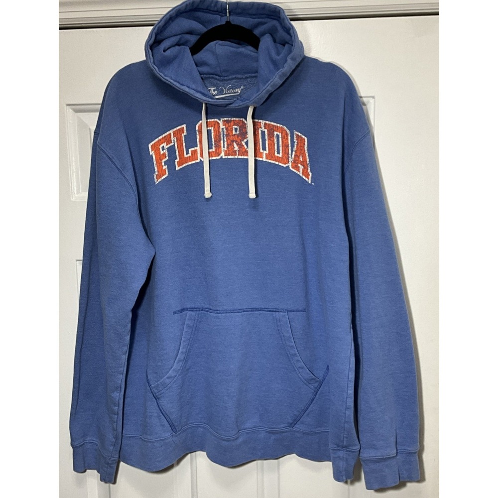 The Victory Florida Gator Football Powder Blue Hoodie Sweatshirt Men's XL